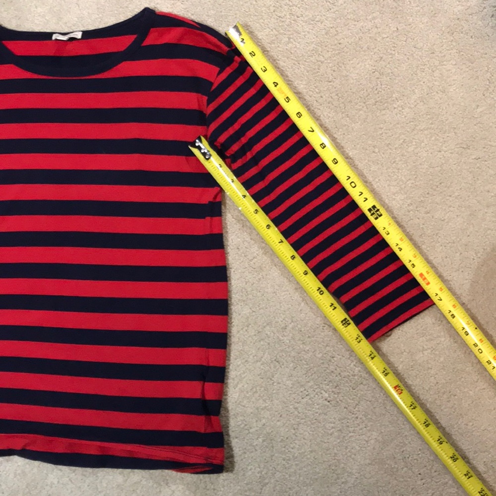 Gap navy and red three quarter length T-shirt - Picture 6 of 8
